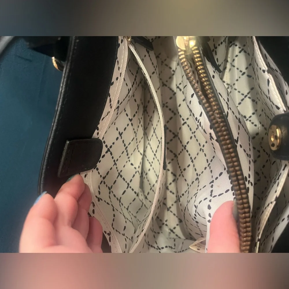 Kate Spade Black Saffiano Leather Medium Satchel